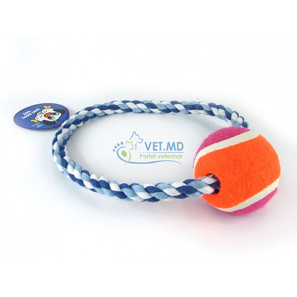 Веревочная игрушка с мячом